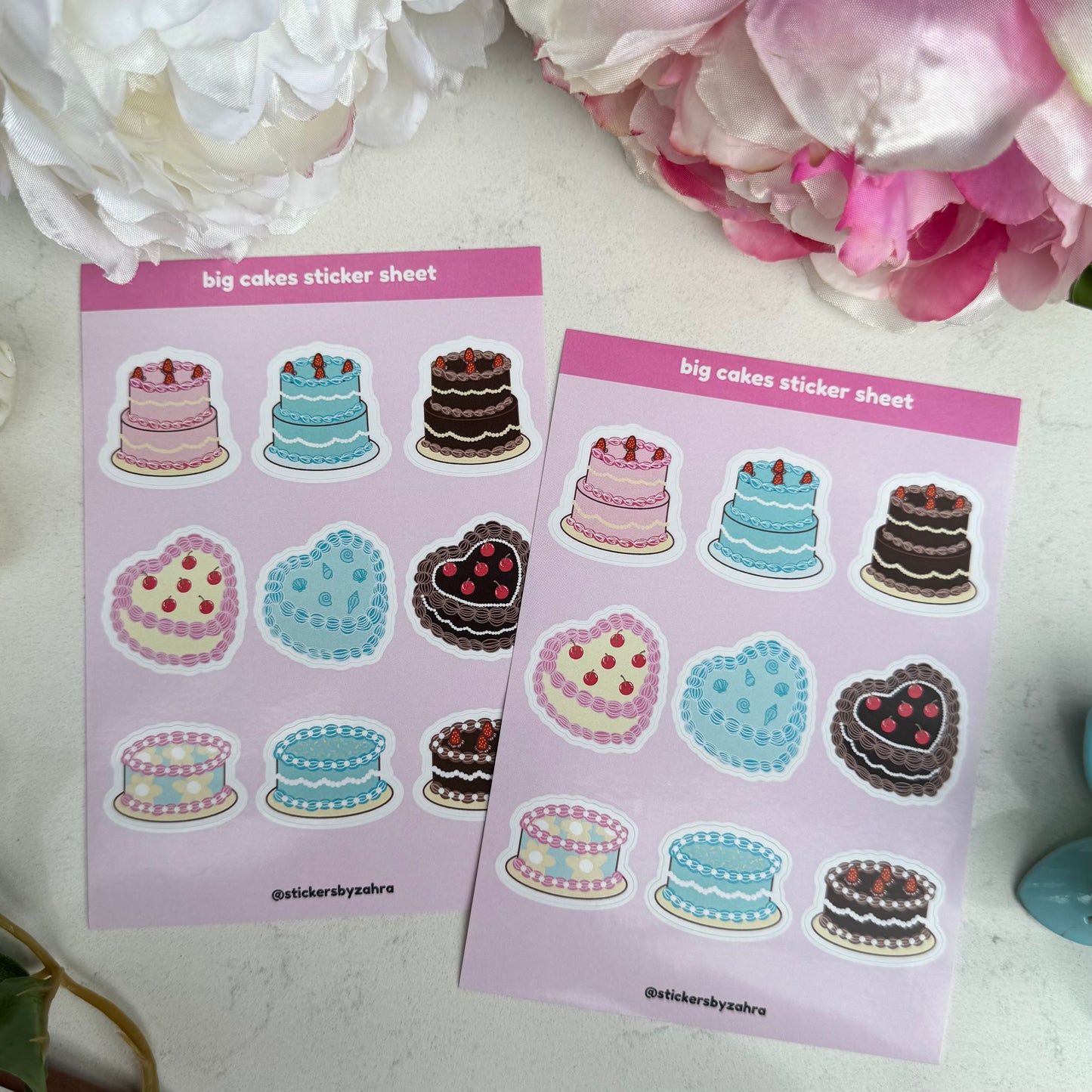 Big Cakes Sticker Sheet