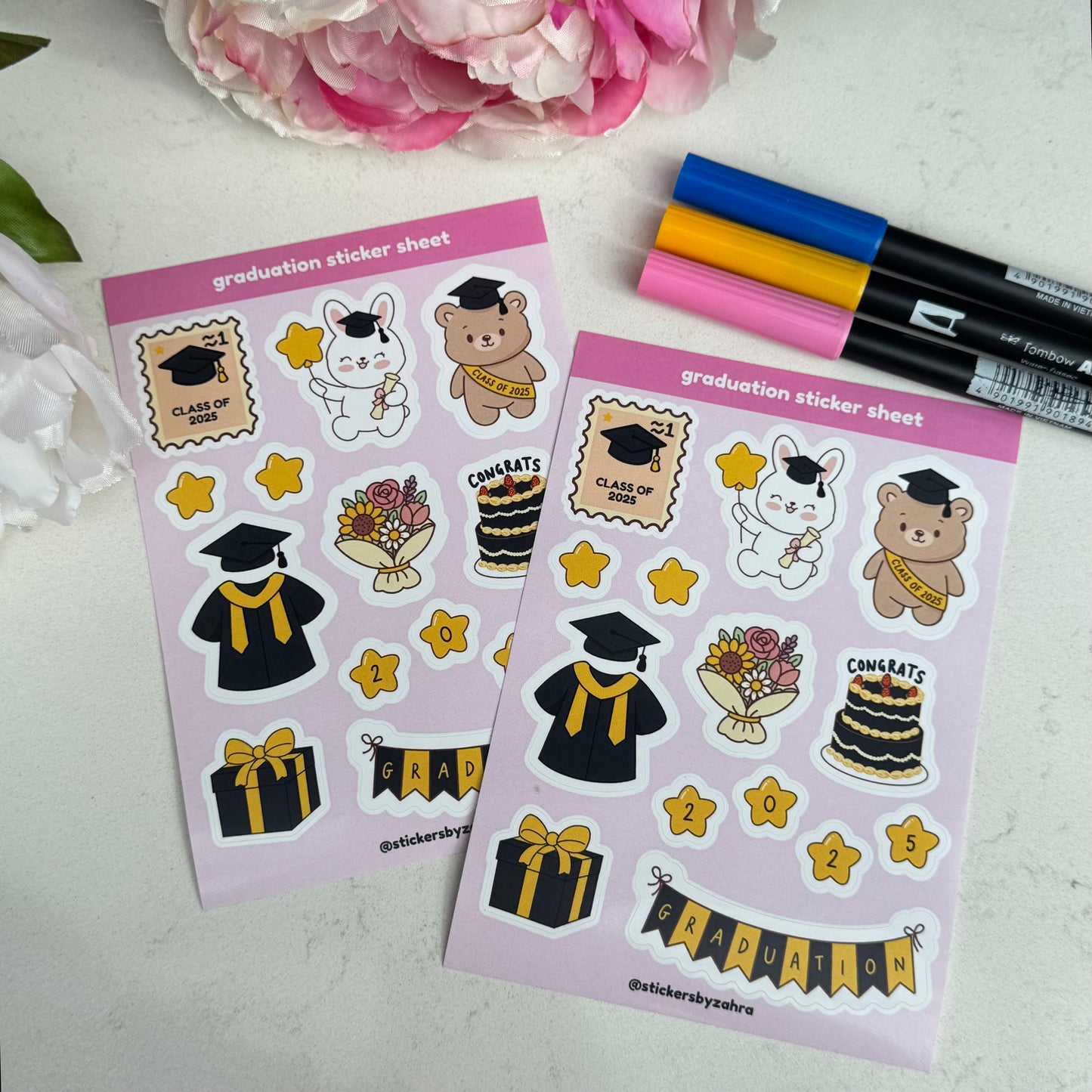 Graduation 2025 Sticker Sheet