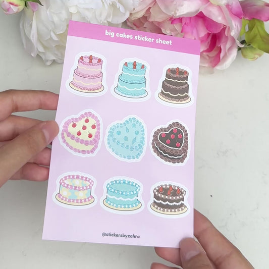 Big Cakes Sticker Sheet